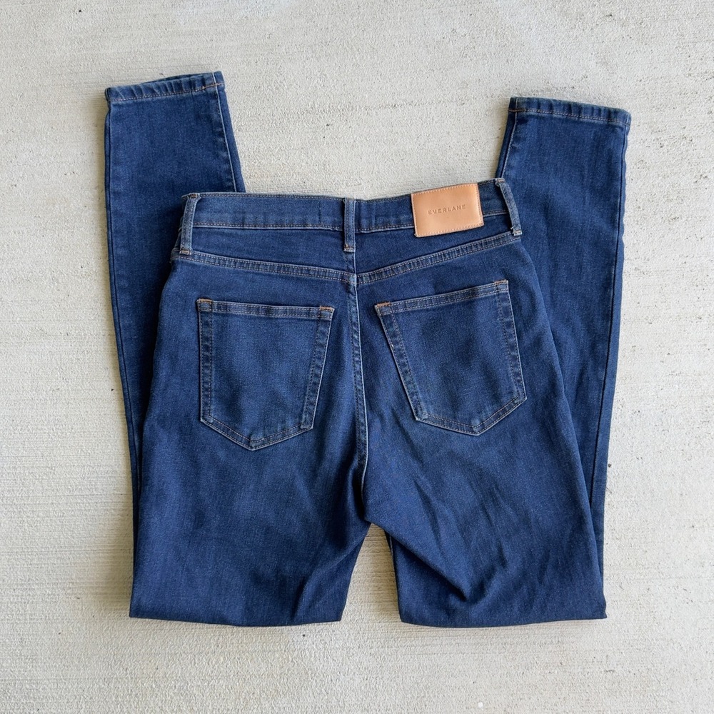 Everlane High Rise Skinny Jeans Women's Size 25 Blue Denim Authentic Minimalist